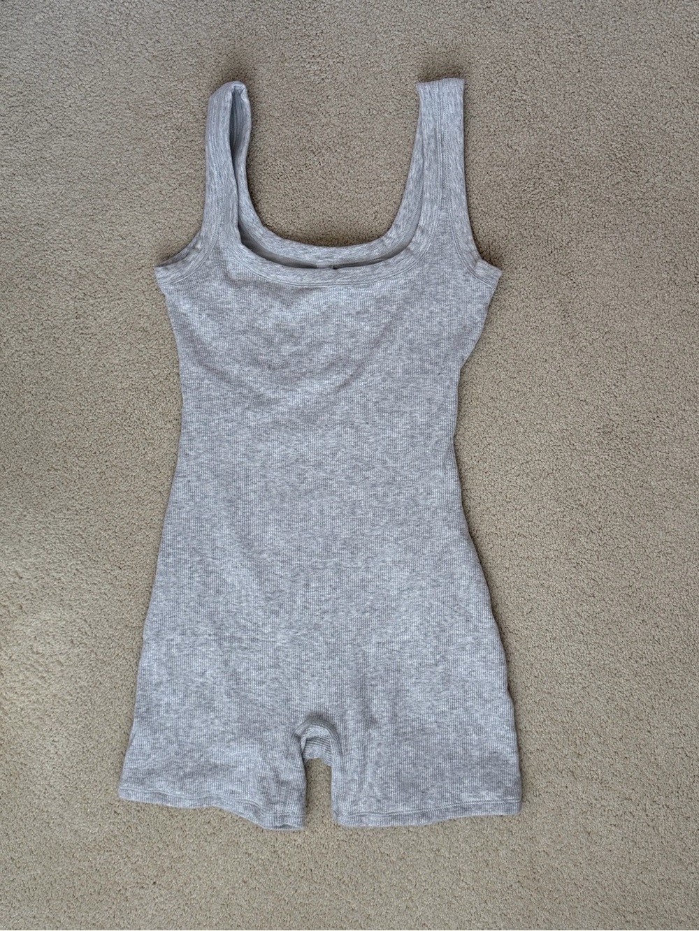 Skims Heather Grey Tank Romper